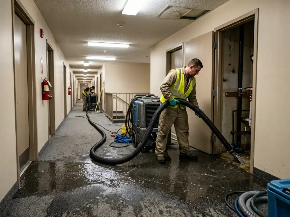 multi-unit-apartment-hallway-f-005 — frequently asked questions, Emergency Burst Pipe Water Extraction & Removal in Judsonia…